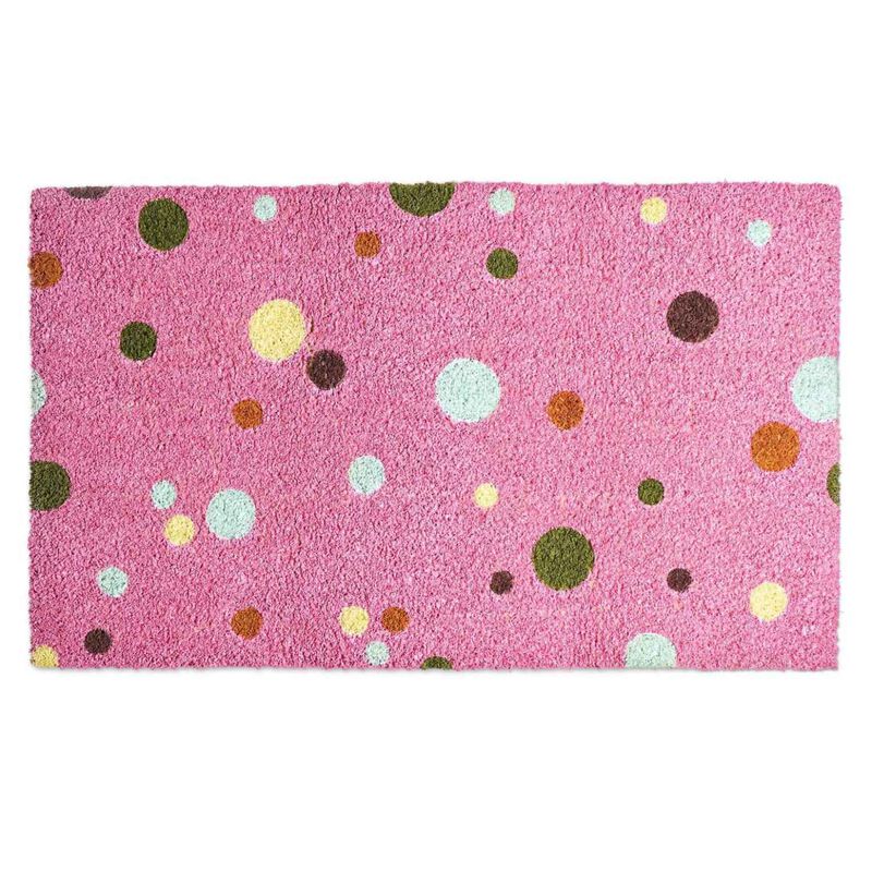 Kip&Co Polkadot Pink Coir Door Mat image number 0